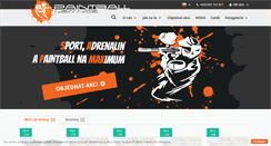 Desktop Screenshot of paintball-jemnice.cz